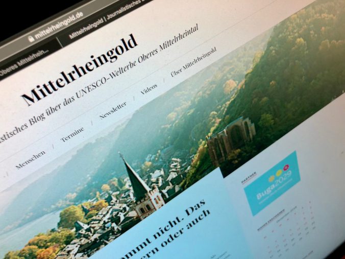 Mittelrheingold ist ein journalistisches Blog über das Unesco-Welterbe Oberes Mittelrheintal.