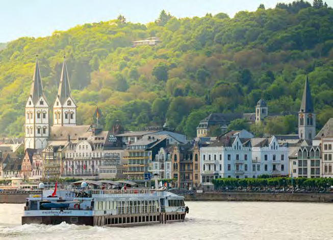 Mehr als 110.000 Gäste auf Kreuzfahrtschiffen erleben das Rheintal zumeist als Kulisse. (Foto: Piel media)